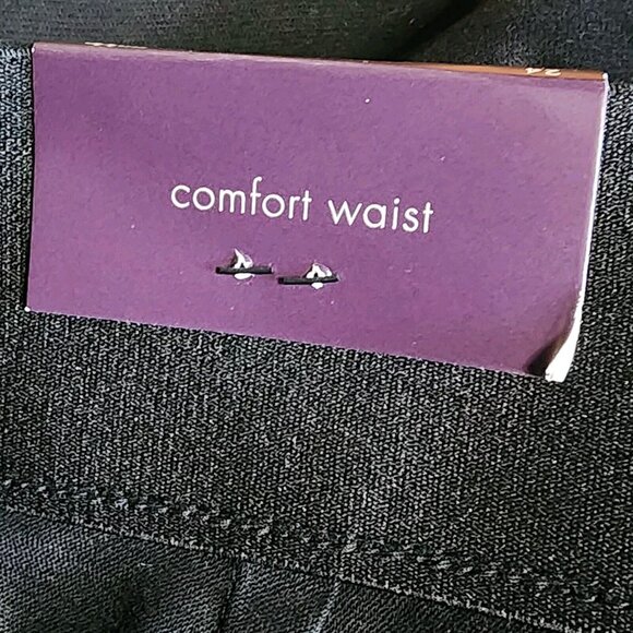 NWT AVA & VIV Solid Black High Rise Ankle Stretch Waist Pants Womens Plus Sz 24 - Picture 6 of 8